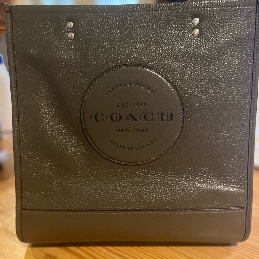 Coach Dempsey Army Surplus Green Tote Bag